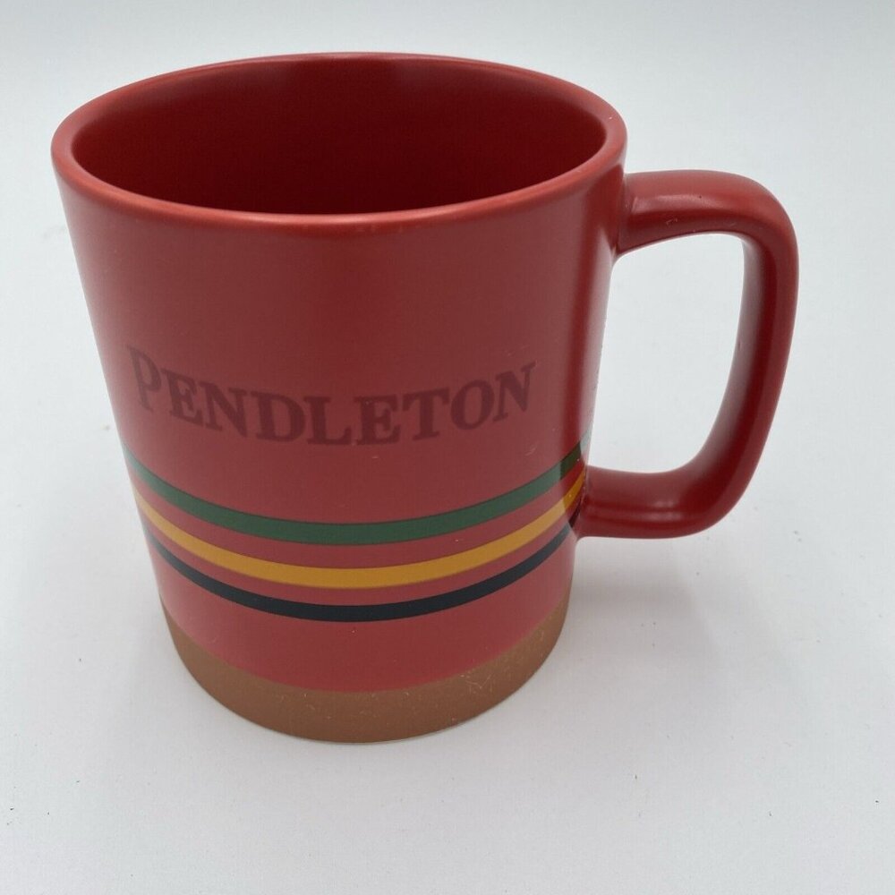 Pendleton Mug Red with Colorful Stripes Coffee Tea Cup National Parks